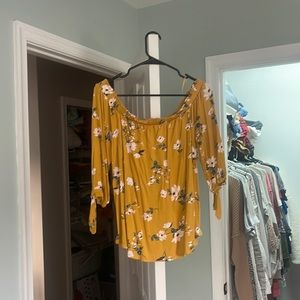 Summer off the shoulder floral dress